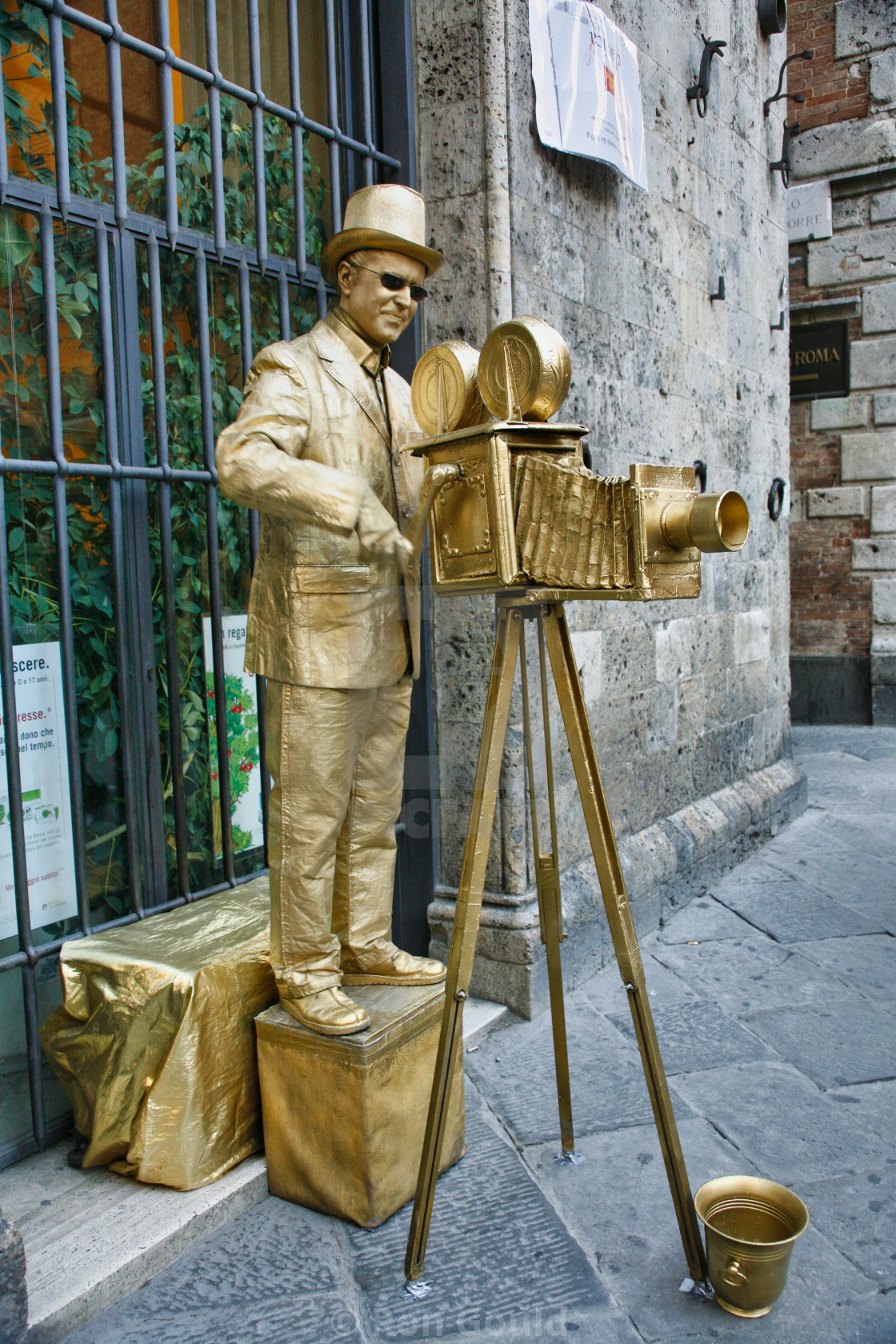 "Street performer, Bologna, Italy" stock image