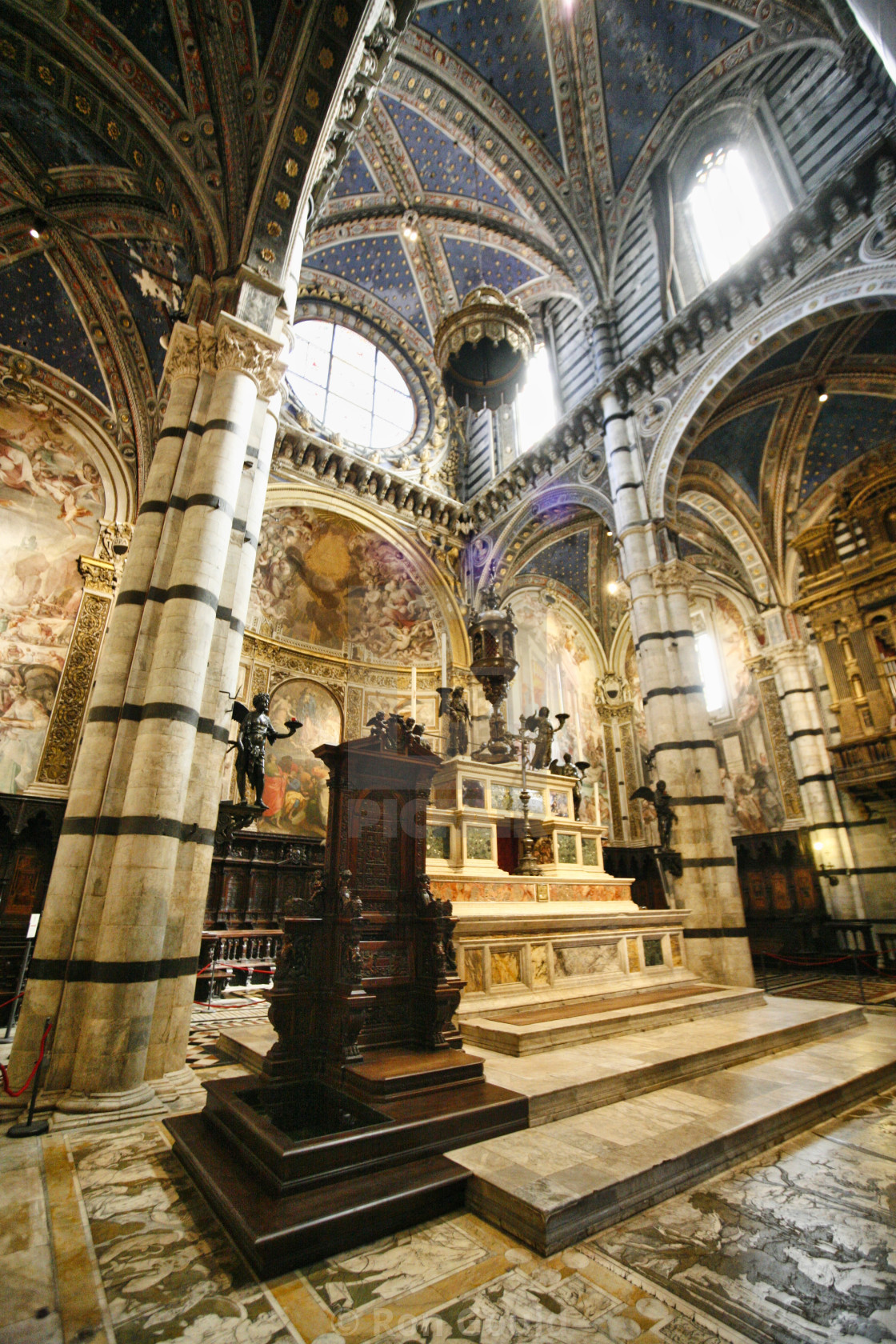 "Church interior, Europe" stock image