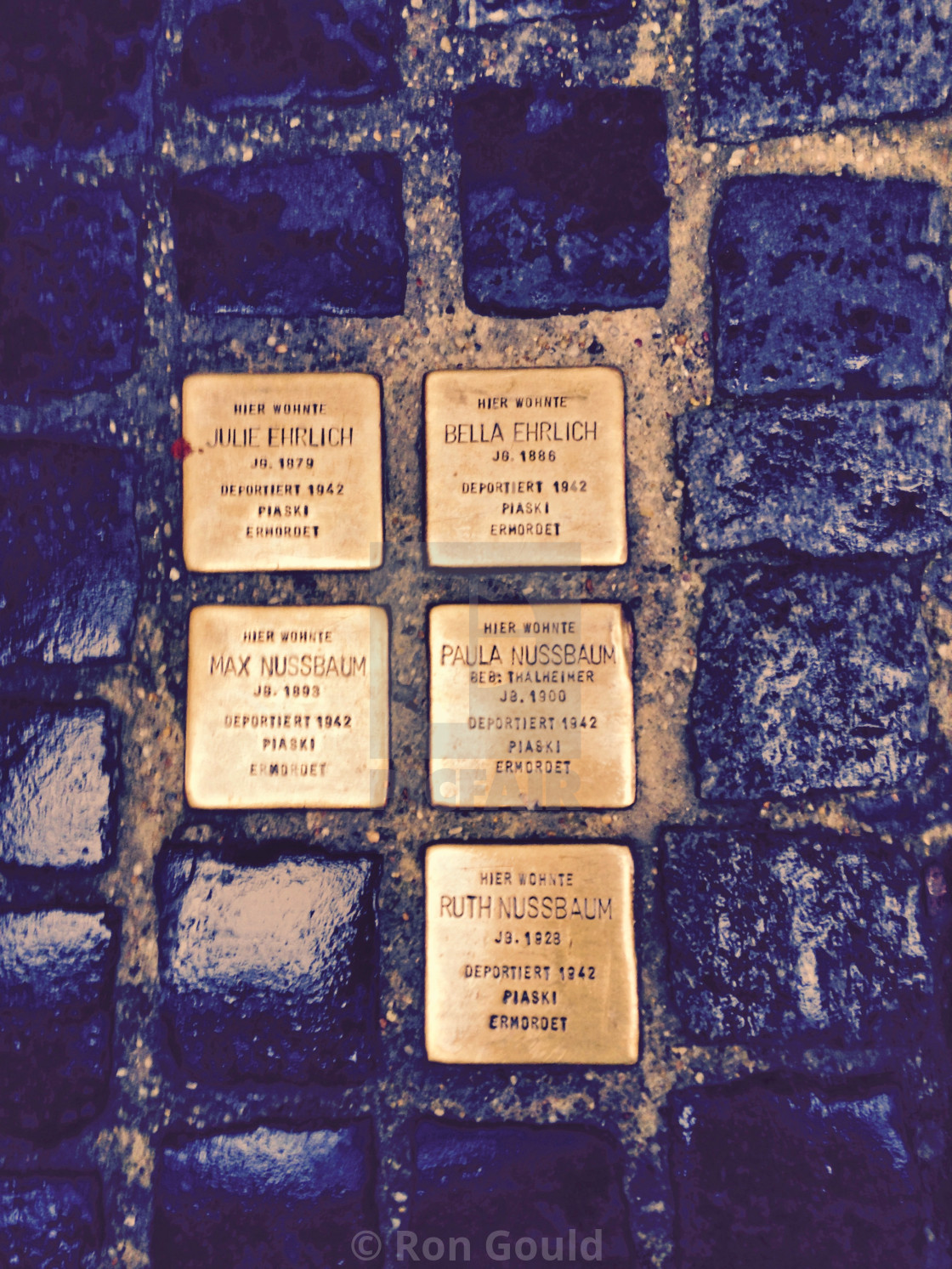 "Holocaust street memorials, Budapest" stock image