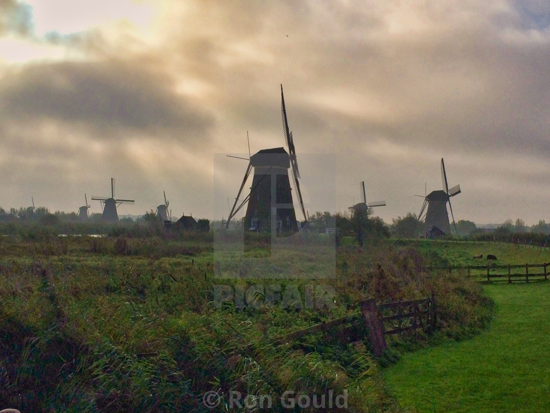 "Amsterdam Windmills" stock image