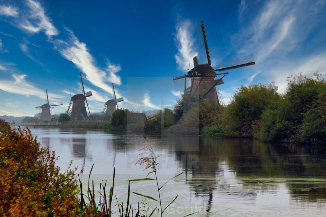 "Amsterdam Windmills" stock image