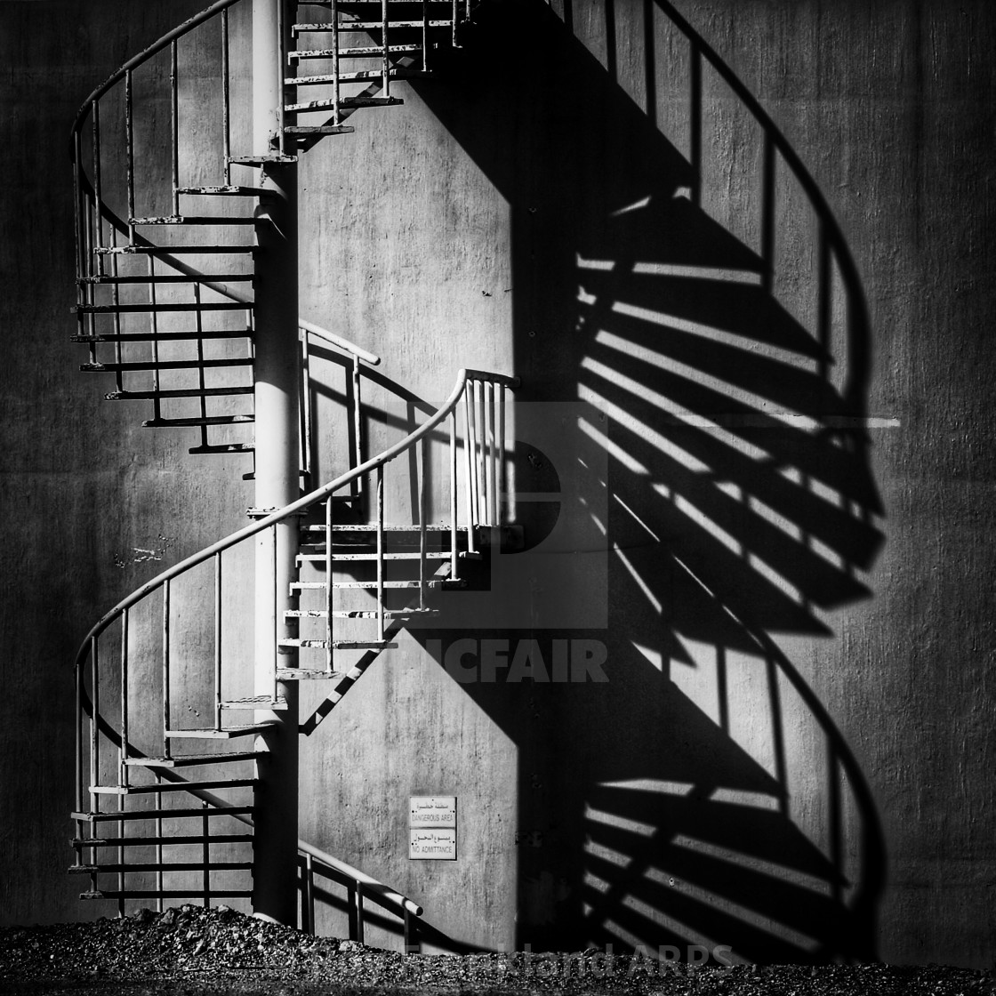 "Spiral stairs" stock image