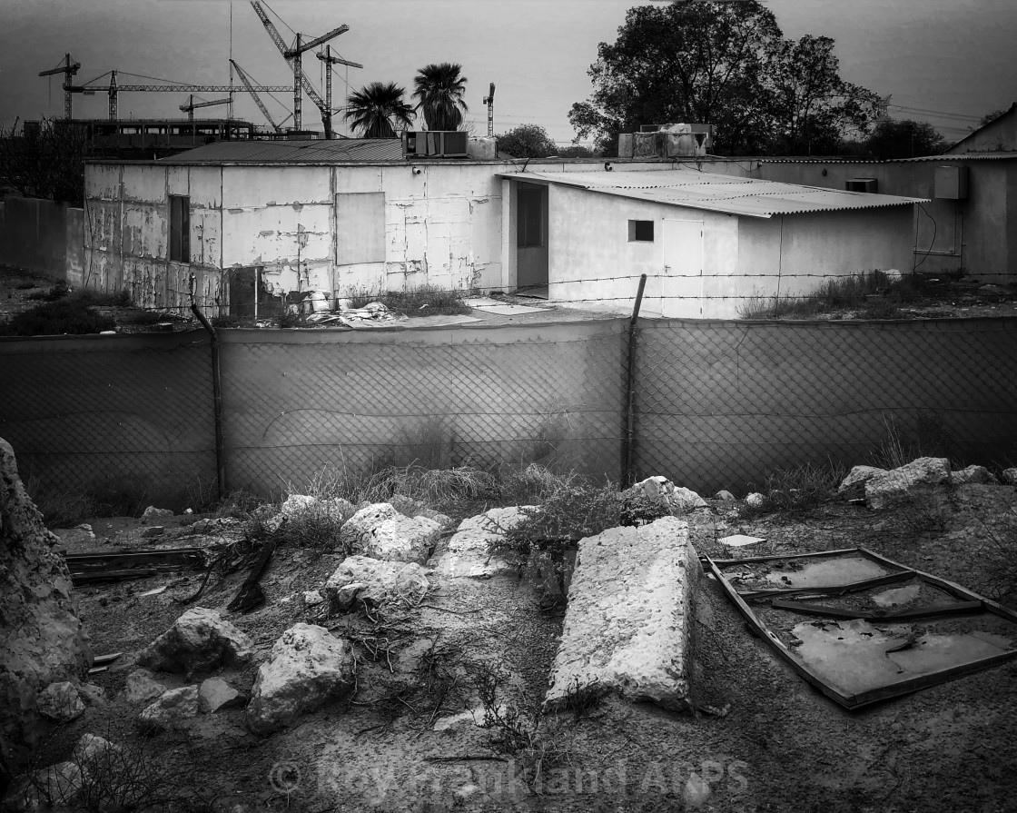 "Derelict houses, Dubai" stock image