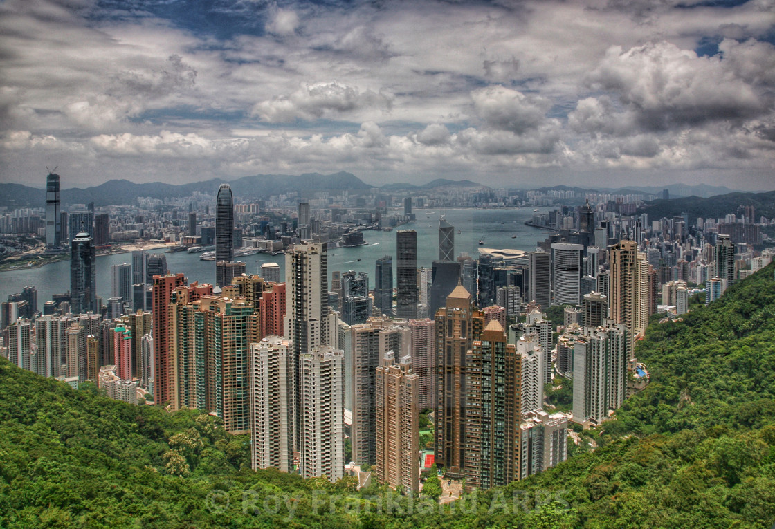 "Hong Kong from on high" stock image