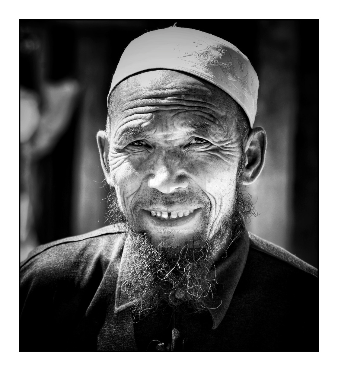 "Old Chinese man" stock image