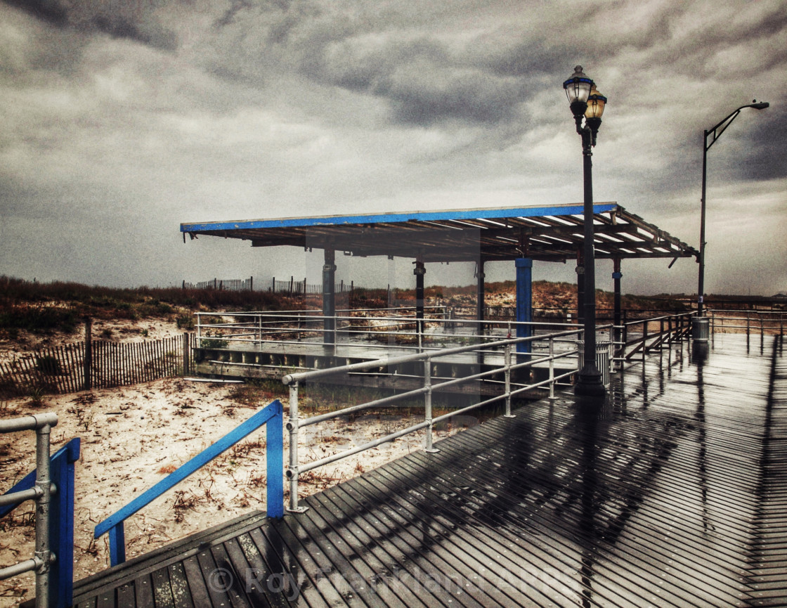 "Storm clouds in Atlantic City" stock image