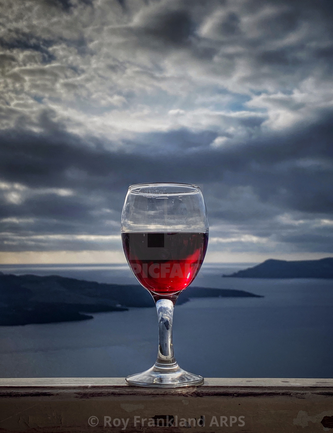 "Glass of red wine!" stock image