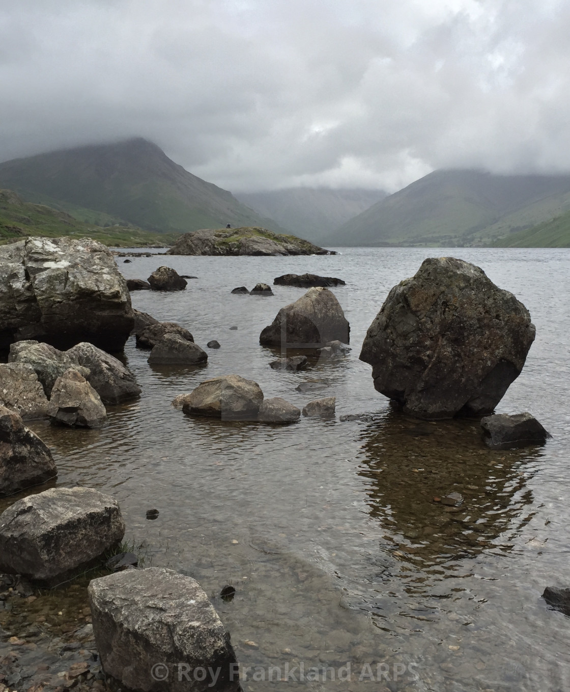 "Rocks at Wastwater lake" stock image