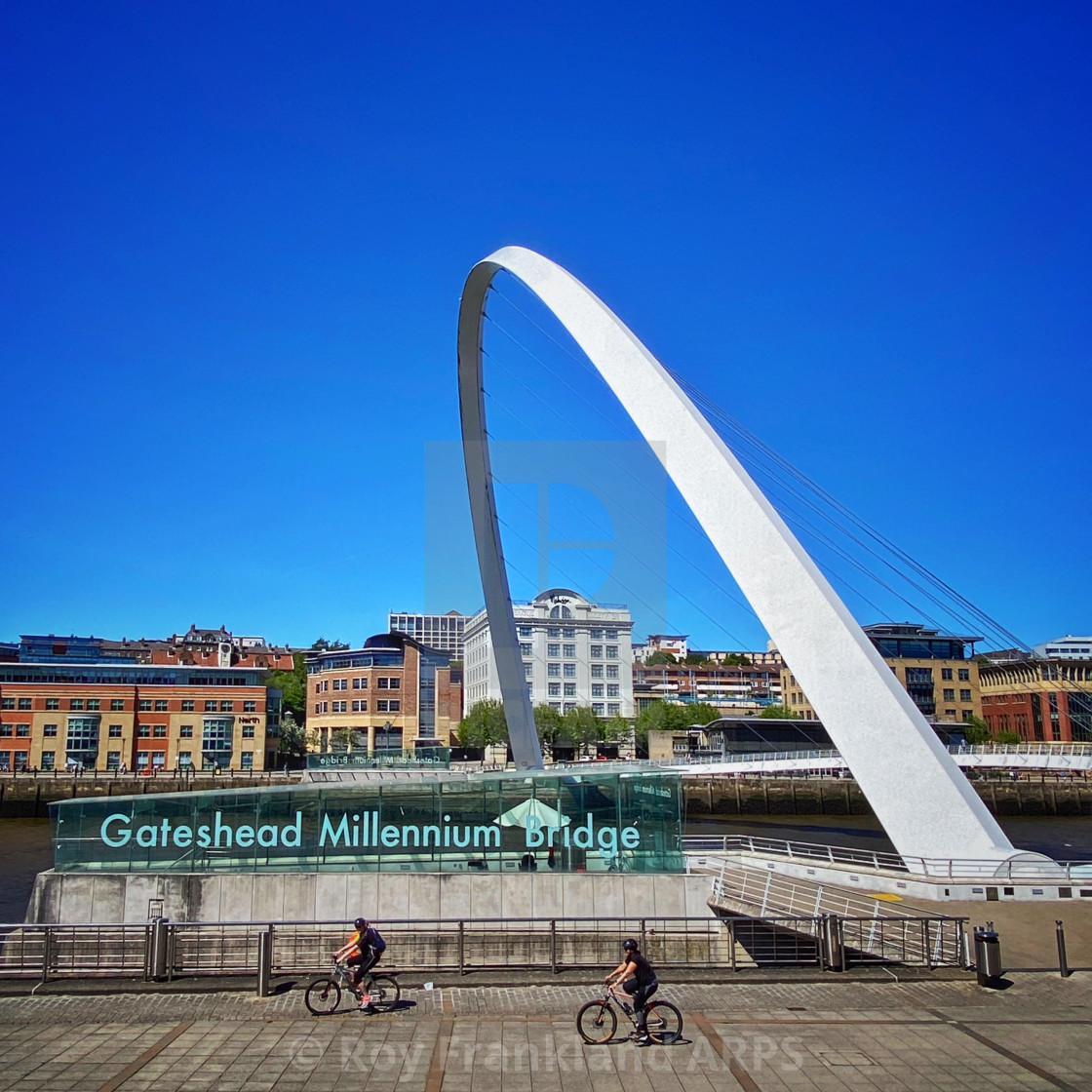 "Gateshead Millennium bridge" stock image
