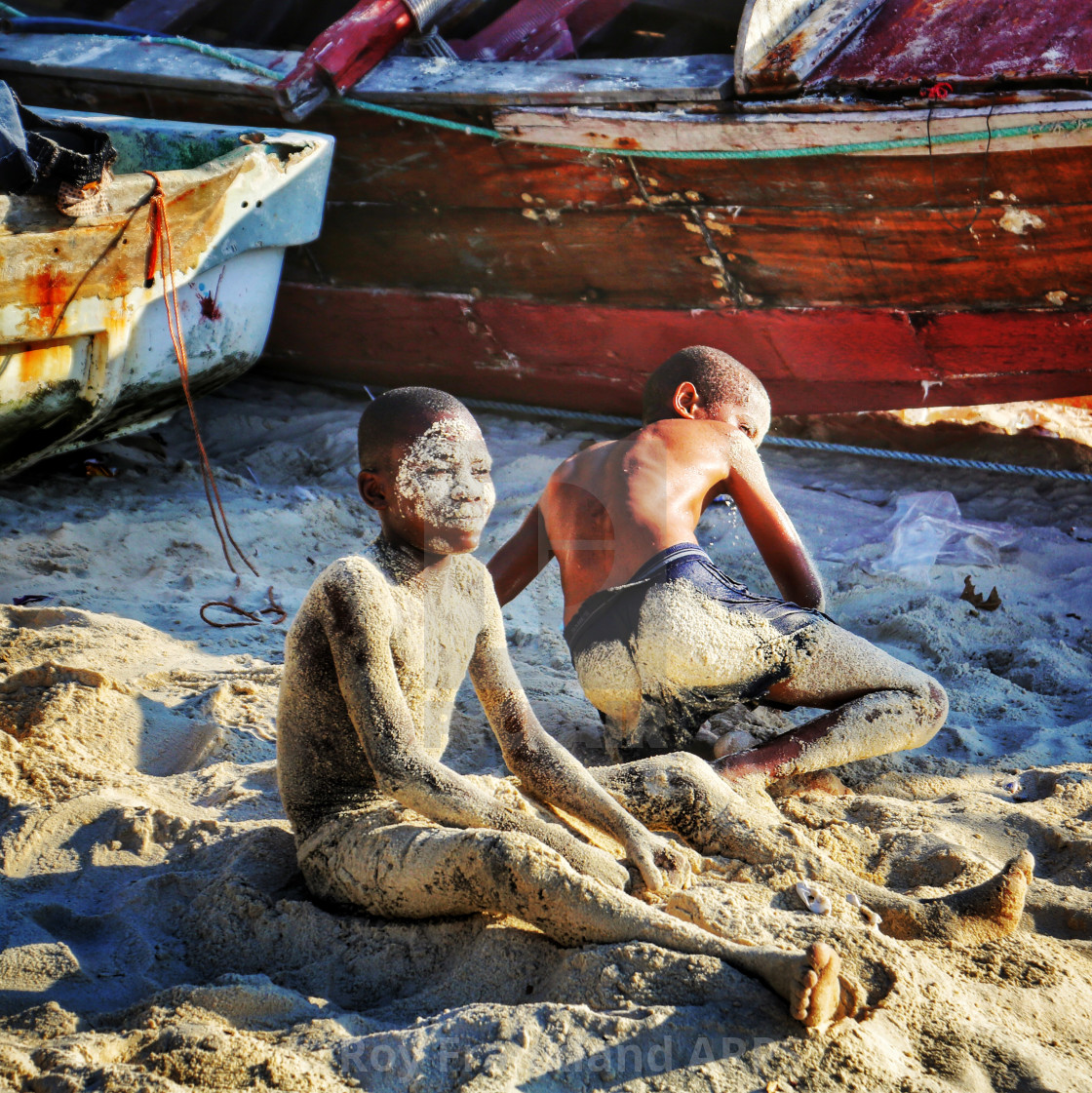 "Sandy boys" stock image