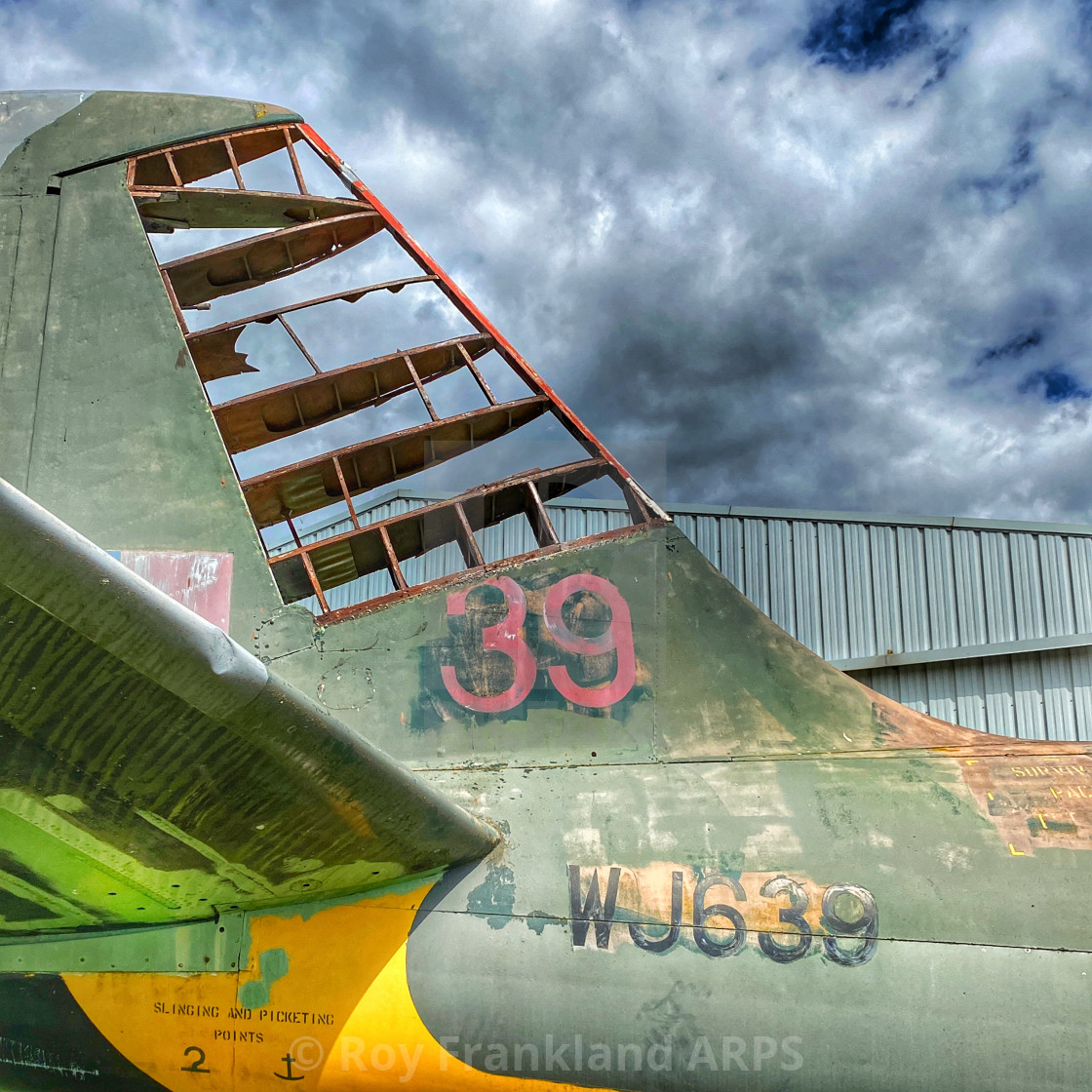 "Canberra tailplane" stock image