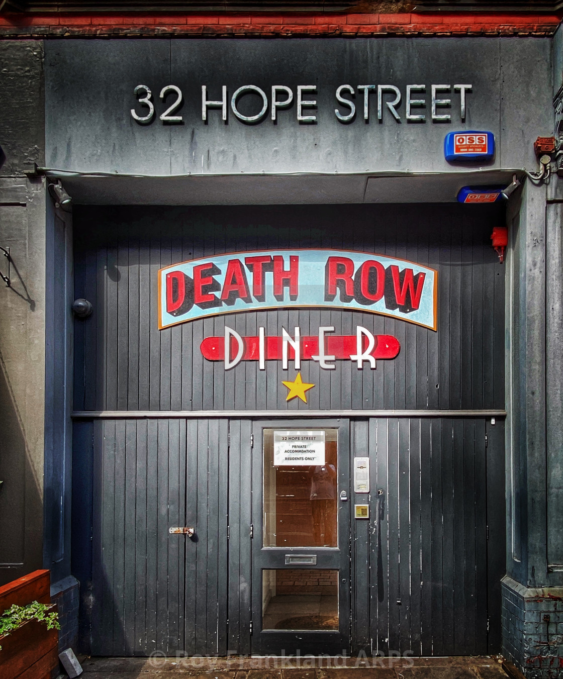 "Death Row Diner, Hope Street" stock image