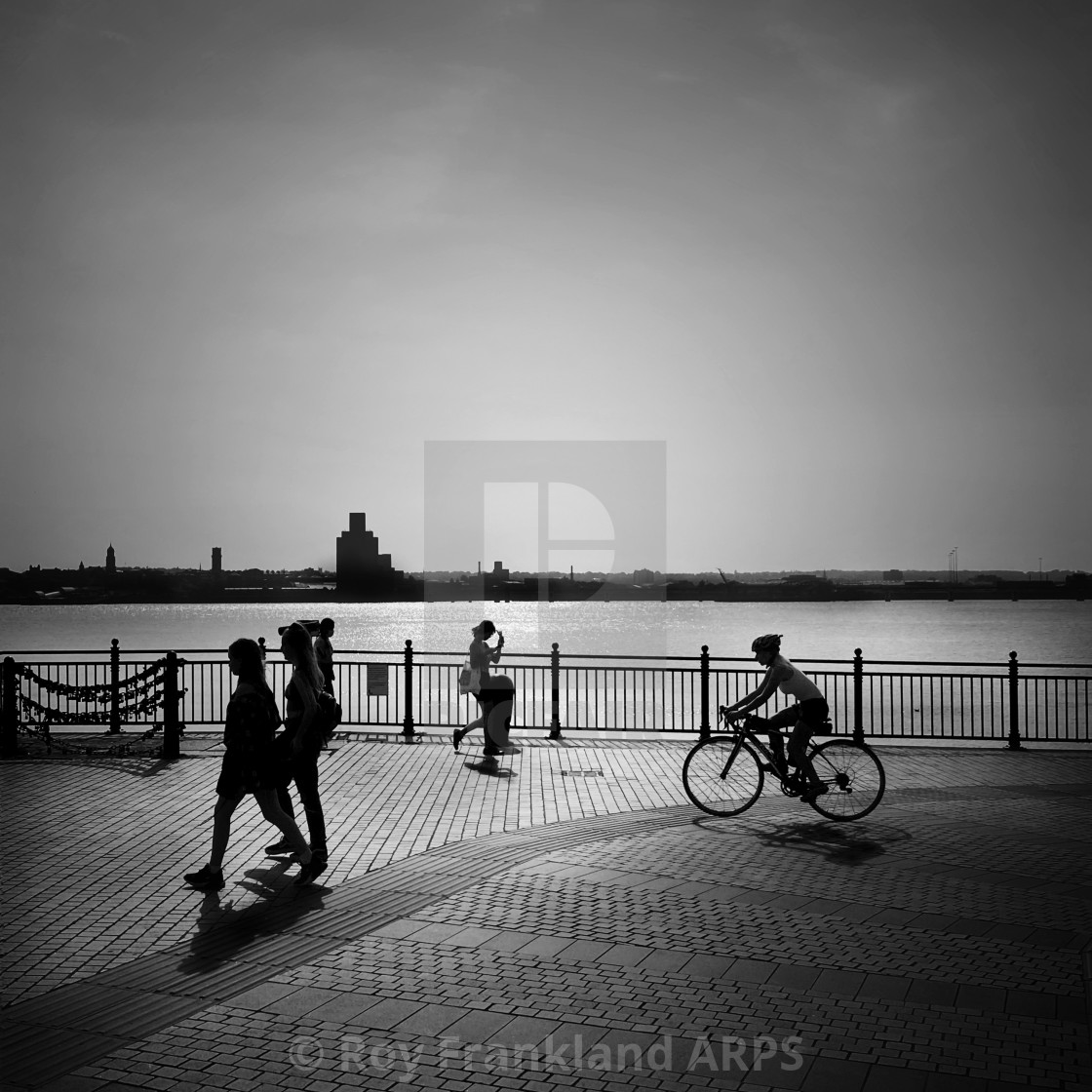 "Cycling, walking, running" stock image