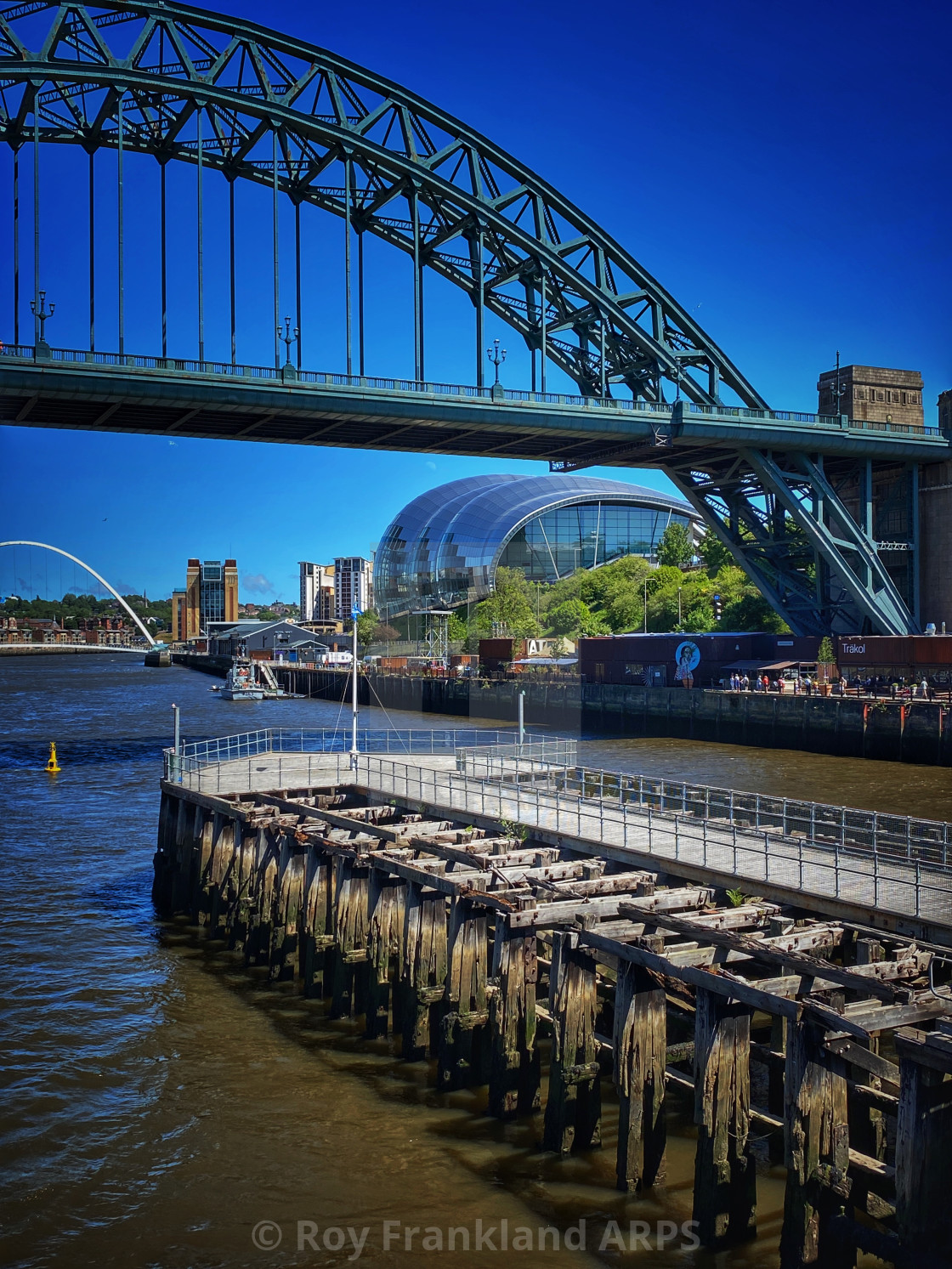 "Bridges across the Tyne" stock image