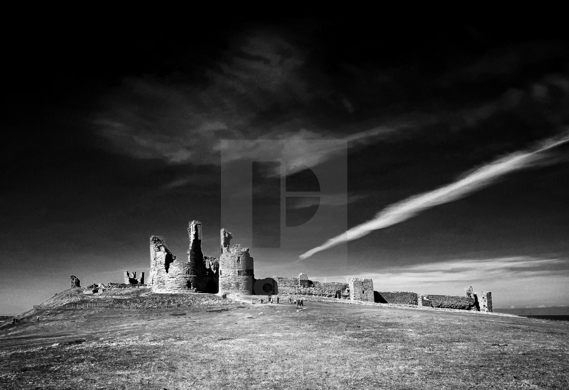 "Dunstanbrough Castle" stock image