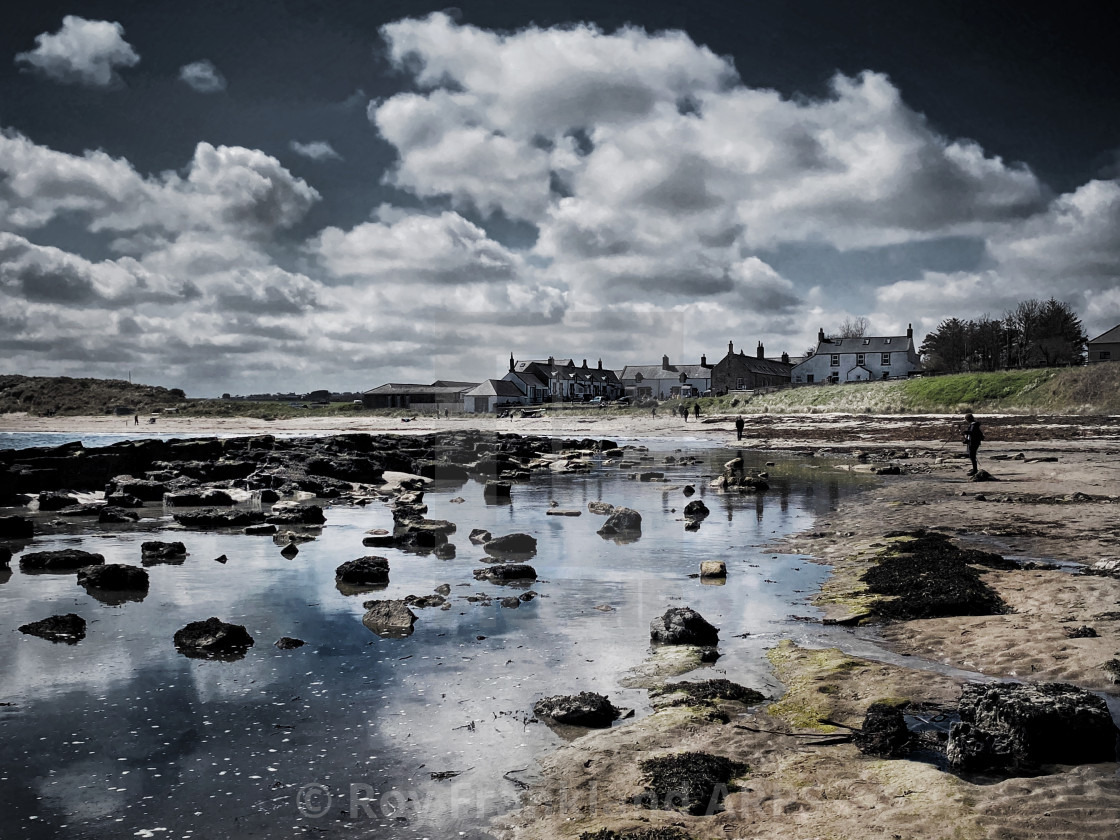 "Low Newton-by-the-Sea, alt colour" stock image