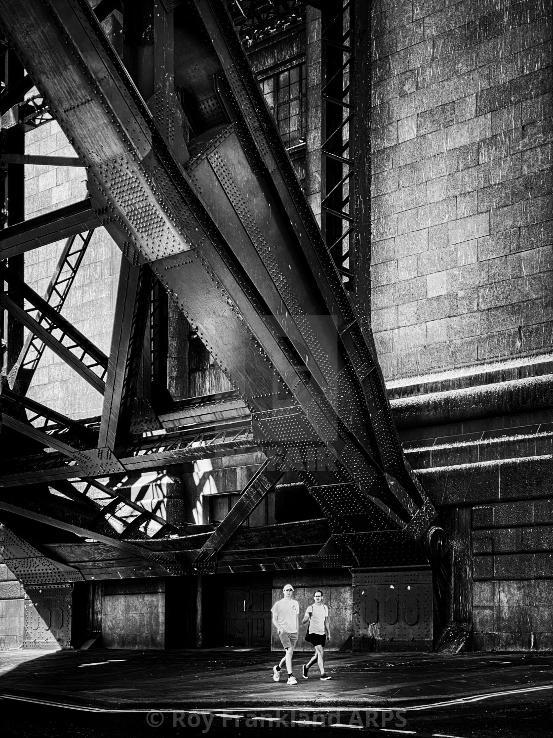 "Under the Tyne Bridge" stock image