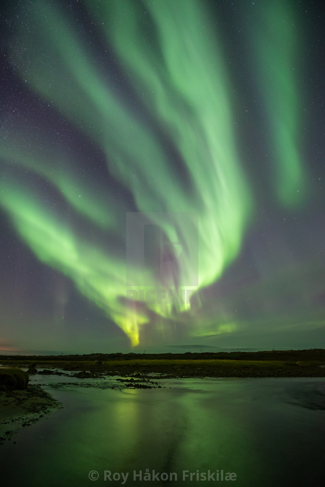 "A night in Northern Norway" stock image