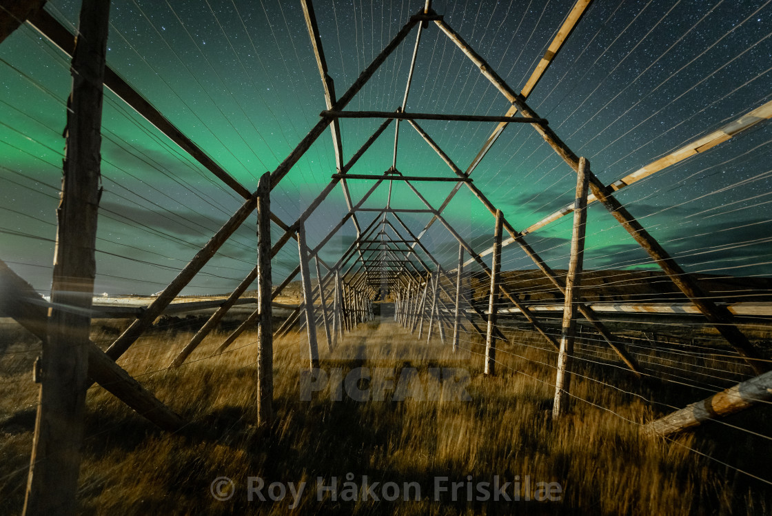 "A fishery in arctic Norway" stock image