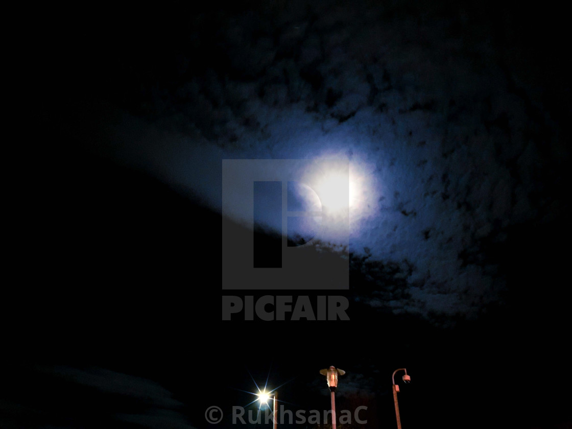 "Moonlight on Horizons" stock image