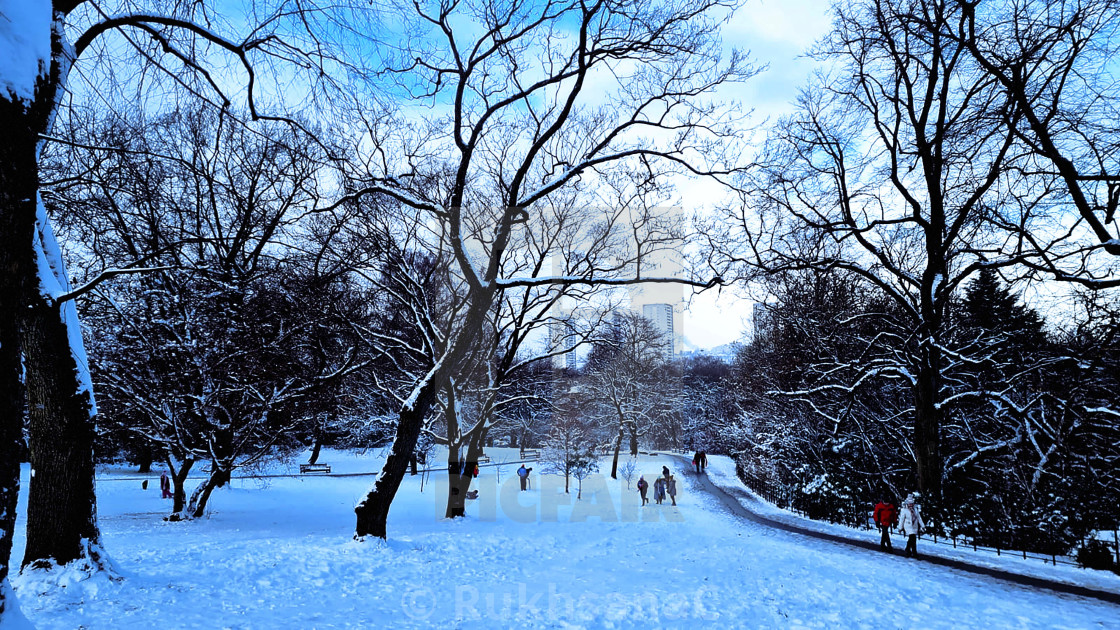 "A Winter Scene" stock image