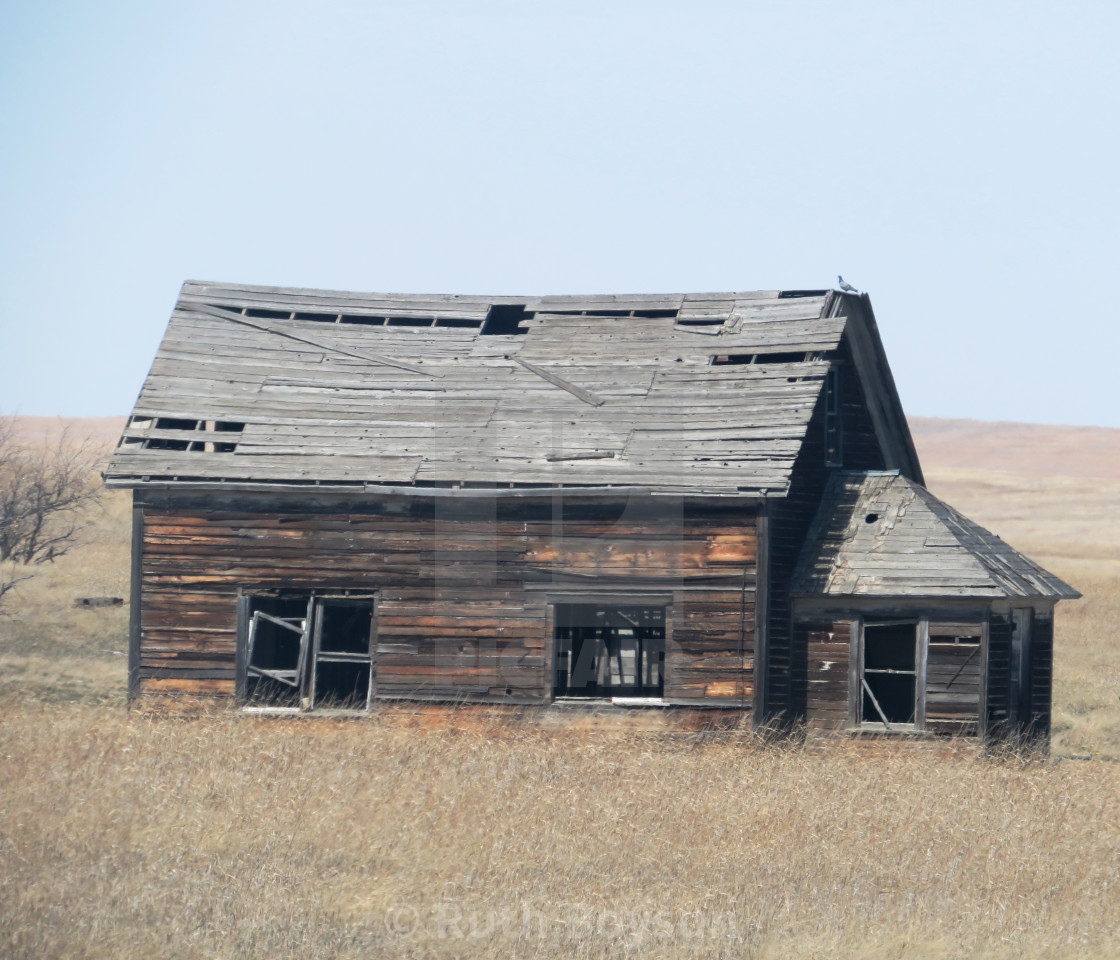 "Abandoned Homestead in Prairie County" stock image