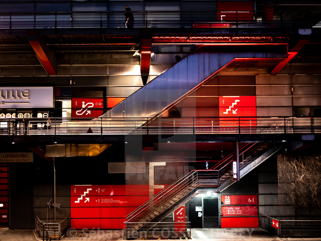 "Escalators" stock image