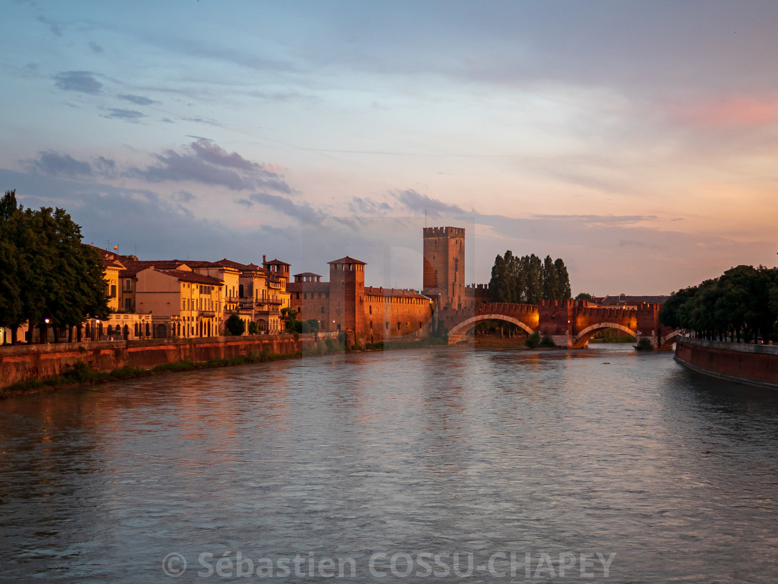 "The Verona bridge" stock image