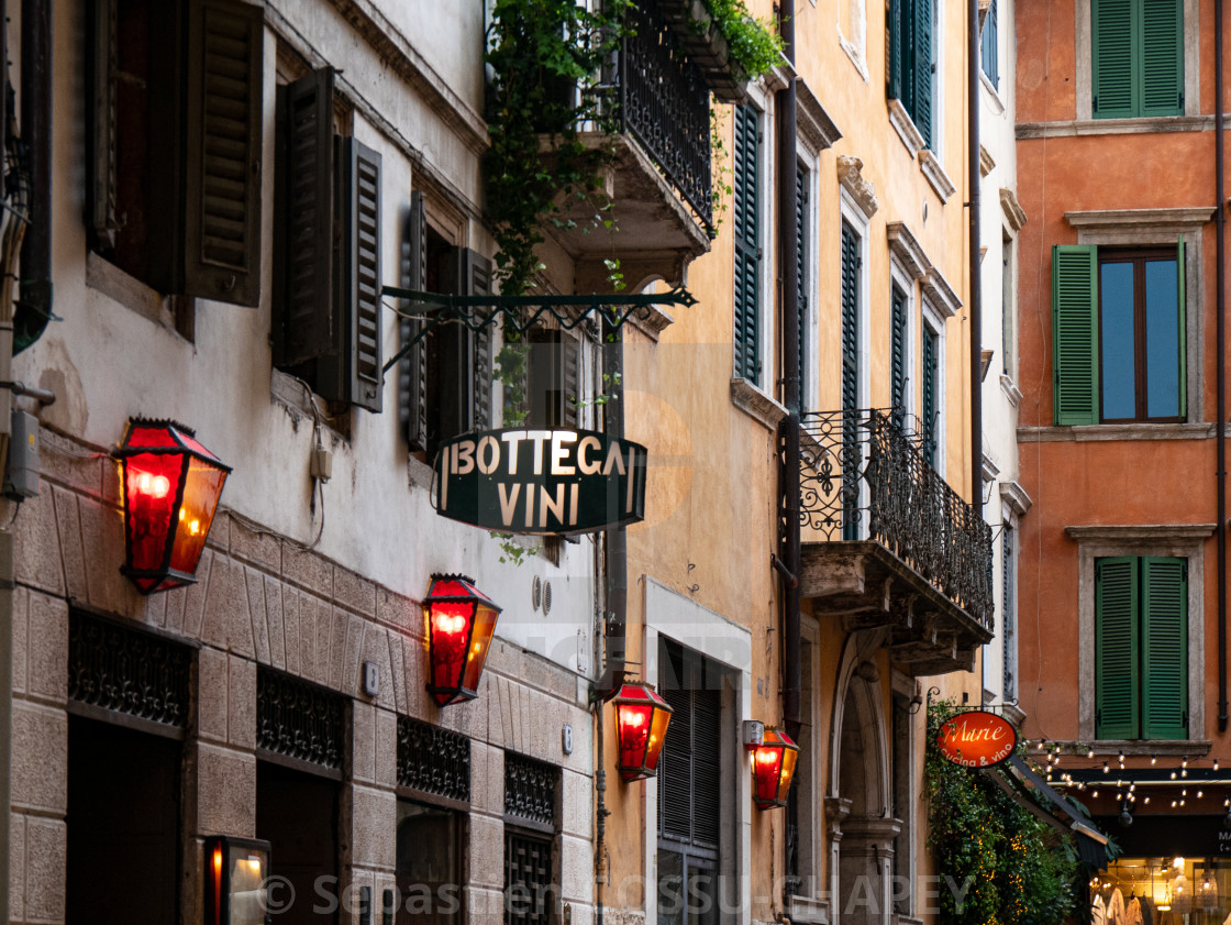 "A Verona street" stock image