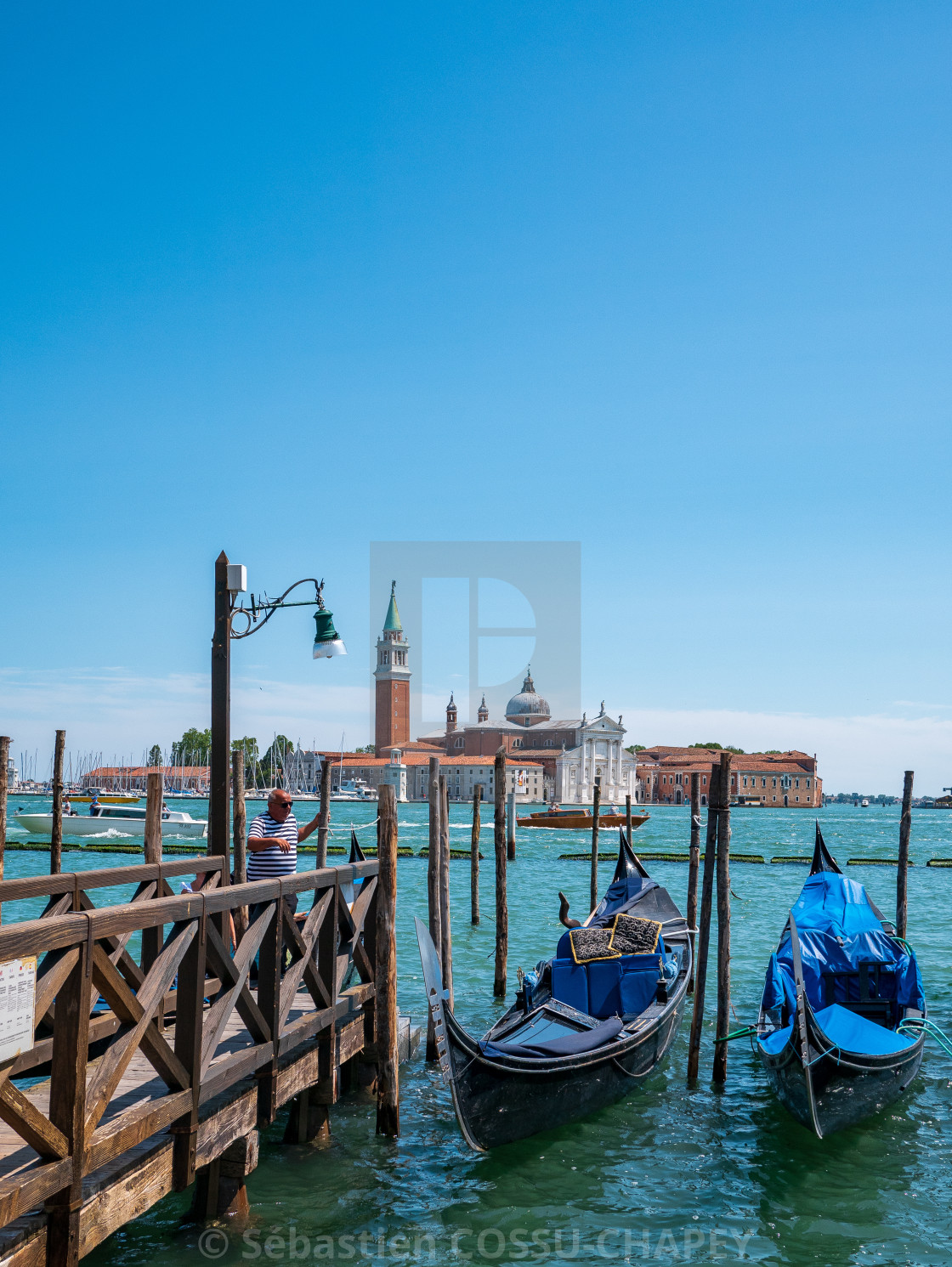 "Venetian gondolas" stock image