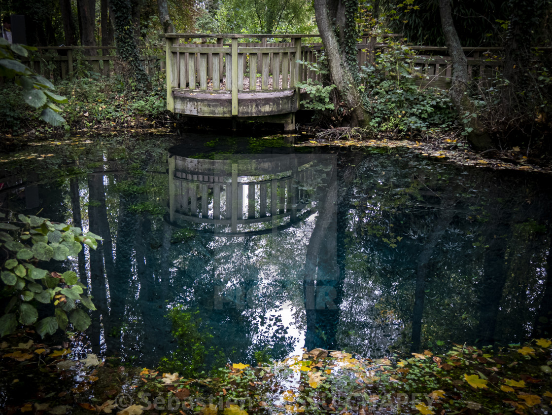 "The blue water source" stock image