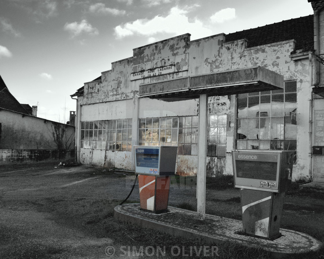 "Petrol pumps" stock image