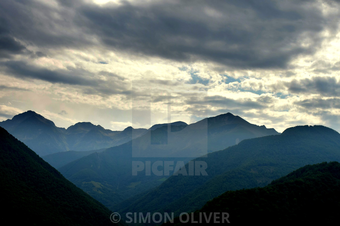 "Vallée du Biros" stock image