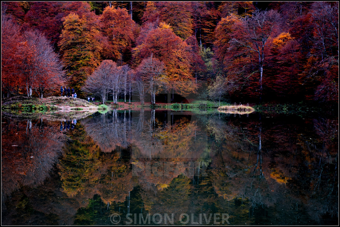 "Lac Bethmale in Autumn" stock image