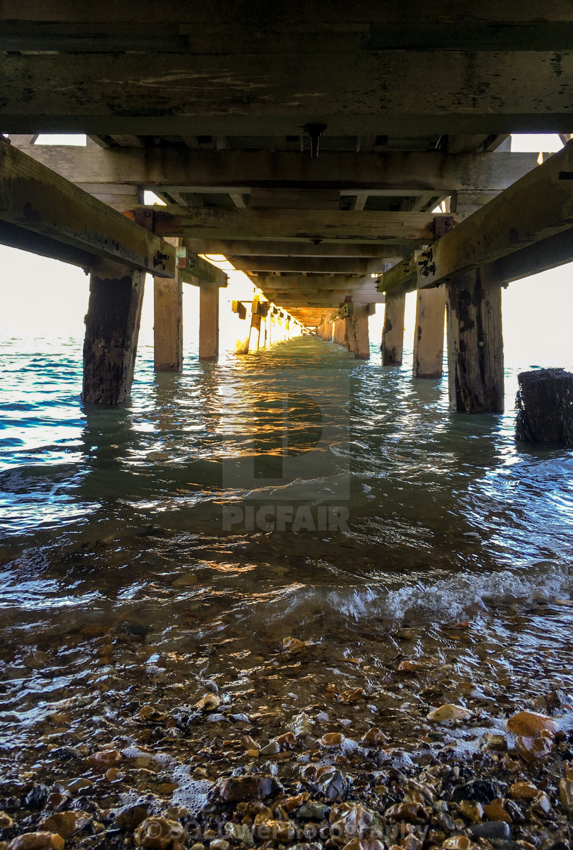 "Under the Pier" stock image