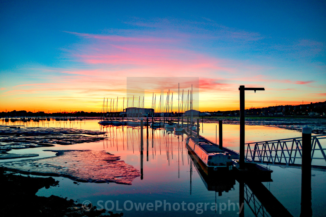 "Paulsgrove Lake" stock image