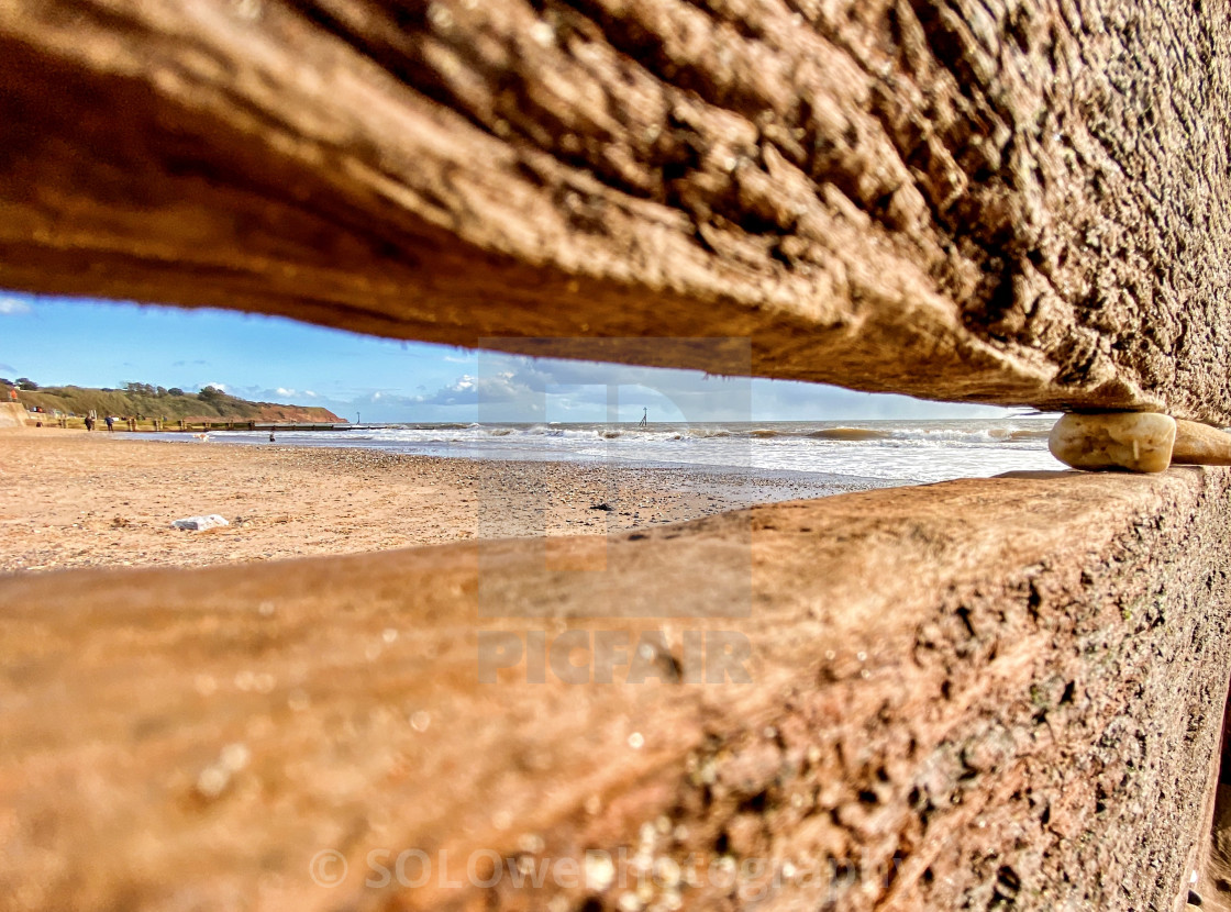 "Exmouth Groynes" stock image