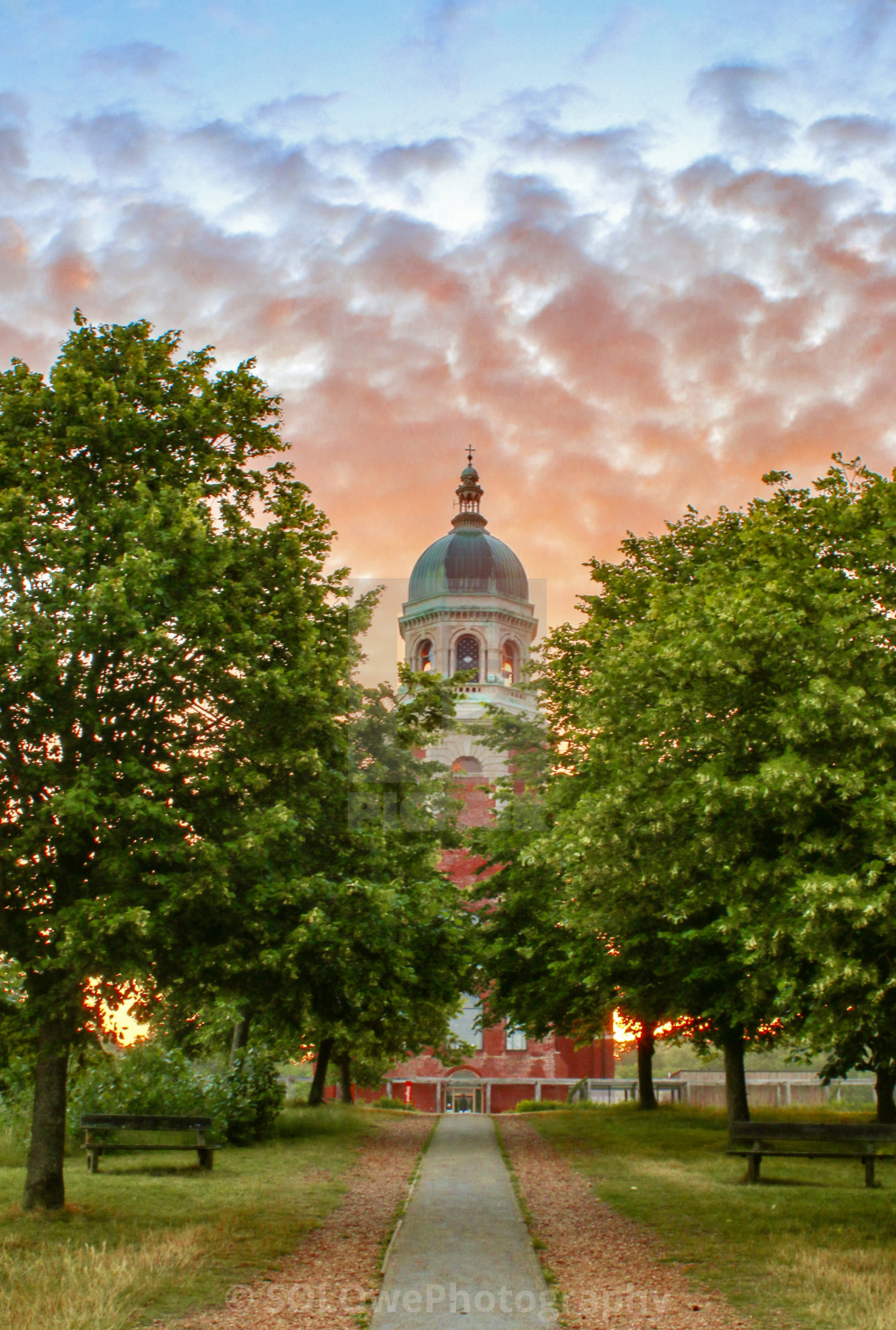 "Chapel Dawn" stock image