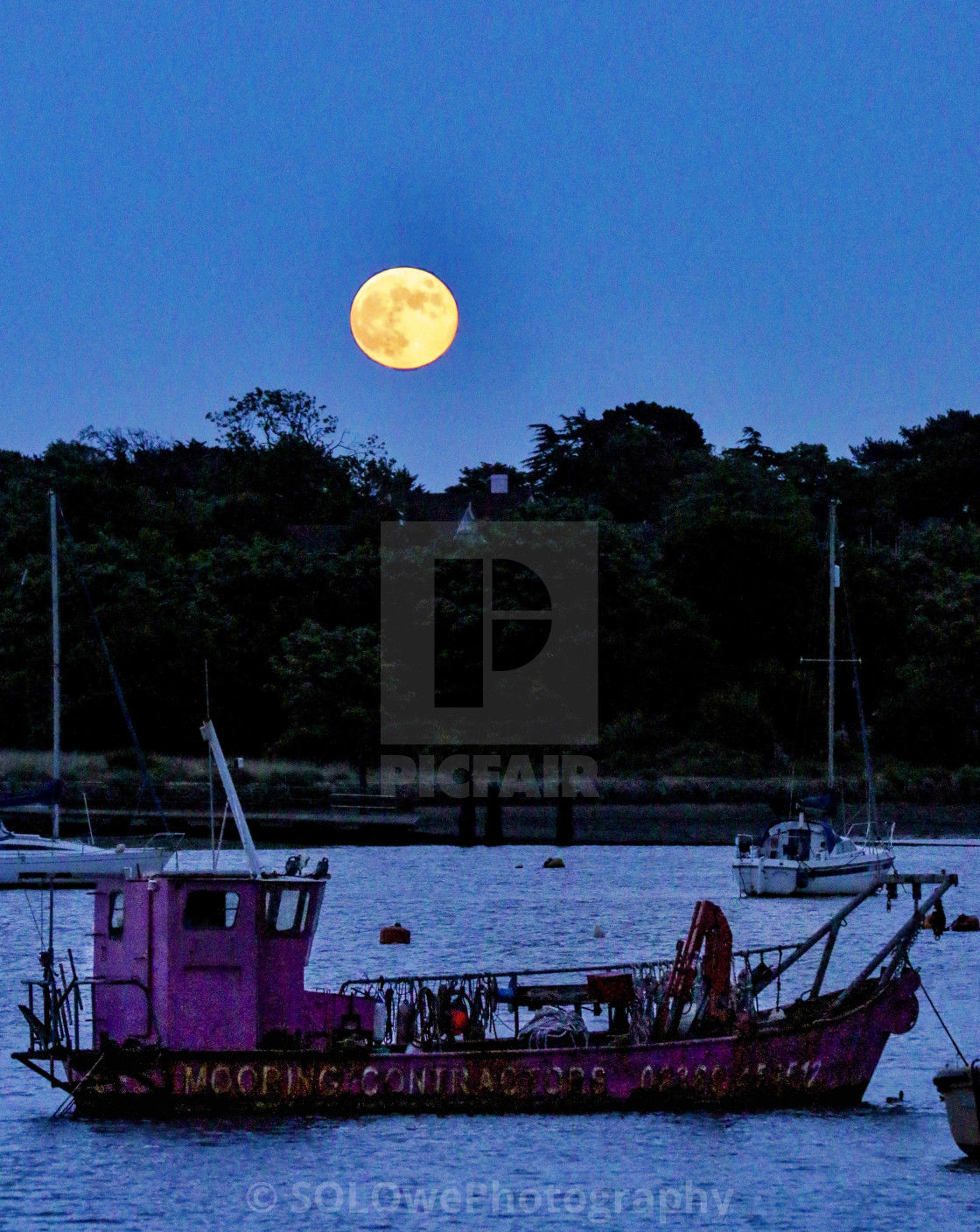 "Strawberry Moon" stock image