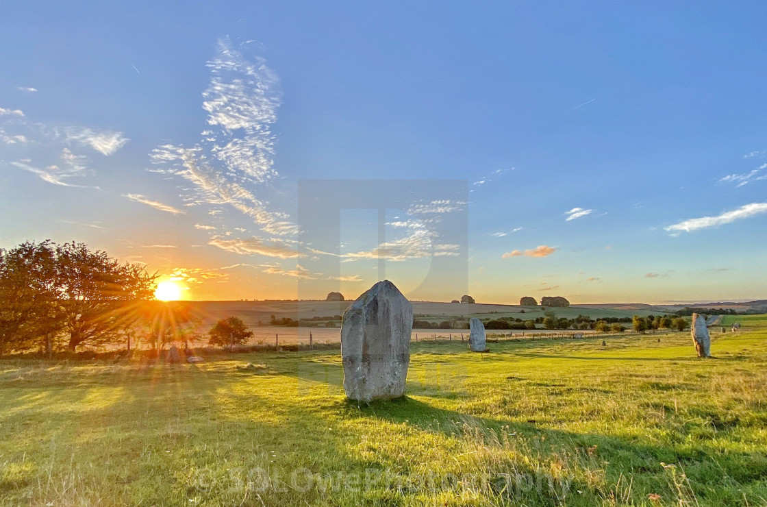 "West Kennet Avenue" stock image