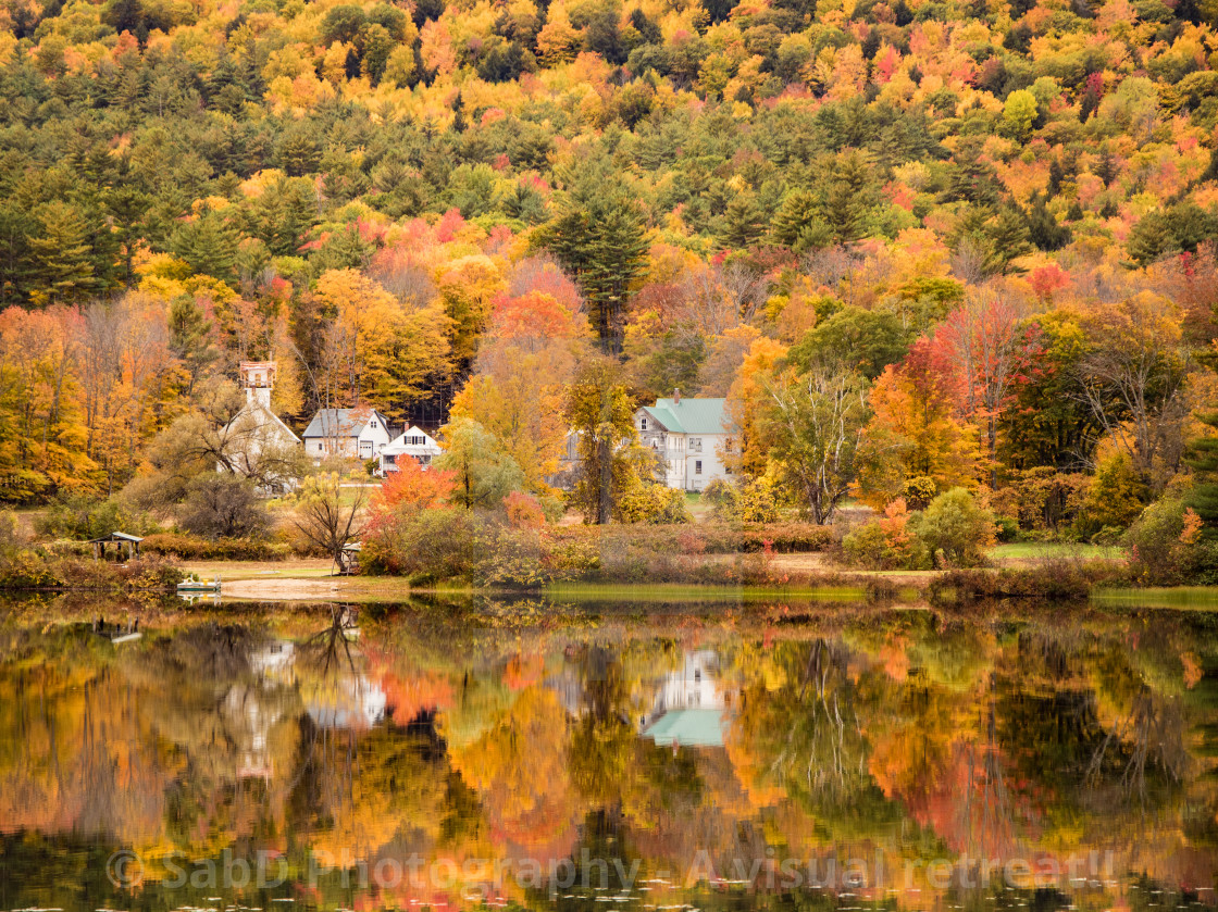 "Amazing Autumn reflections" stock image