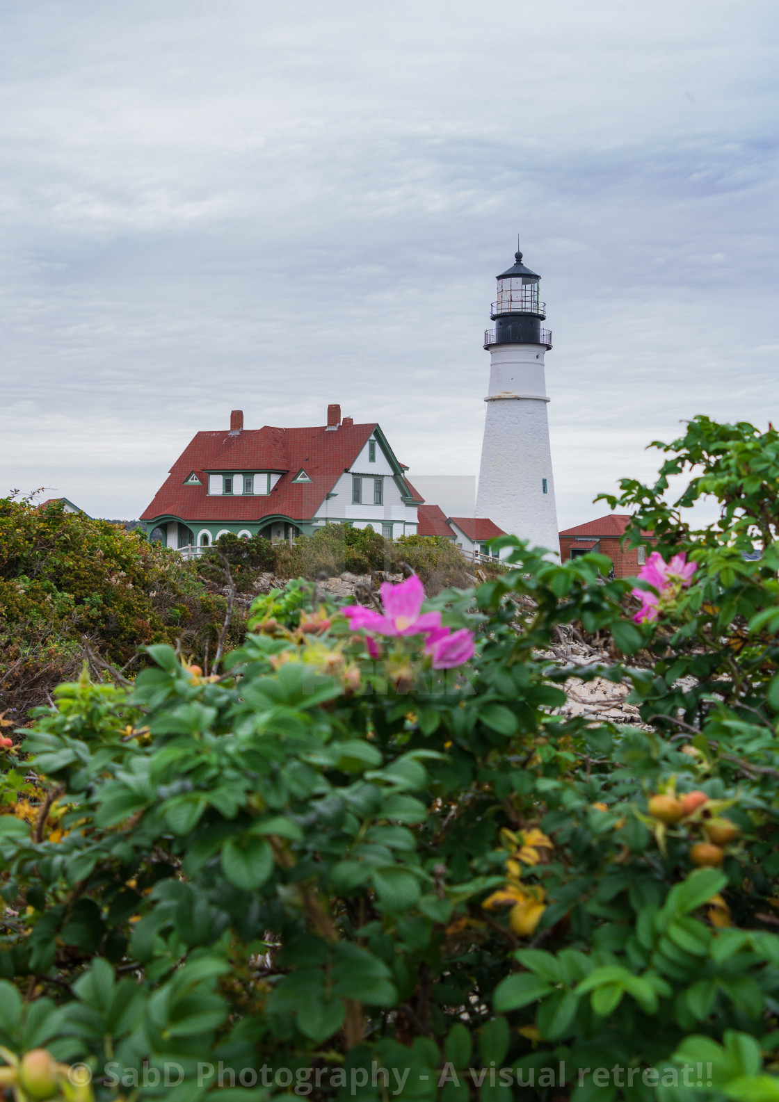 "Portland head light house" stock image