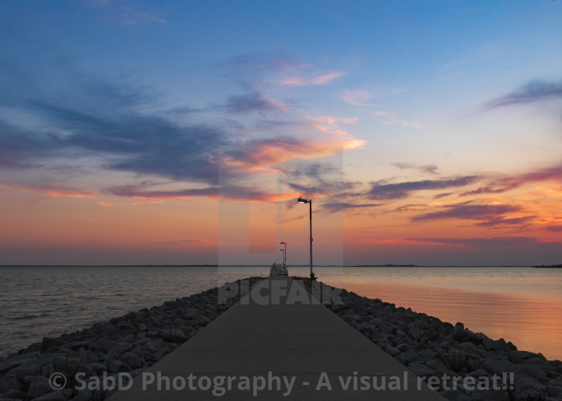 "Awesome Sunset" stock image