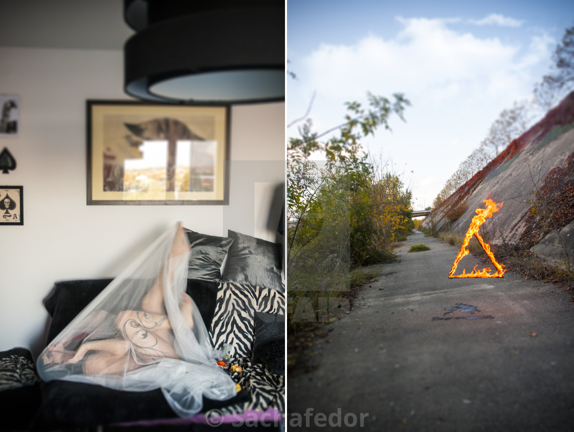 "Try everyday to destroy a world /3" by Sachafedor - £86.80 "Try everyday to destroy a world /3" stock image