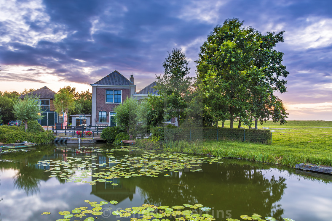 "Dutch pumping station gemaal Palenstein Zoetermeer during a beau" by Sander Meertins - $5.36 "Dutch pumping station gemaal Palenstein Zoetermeer during a beau" stock image