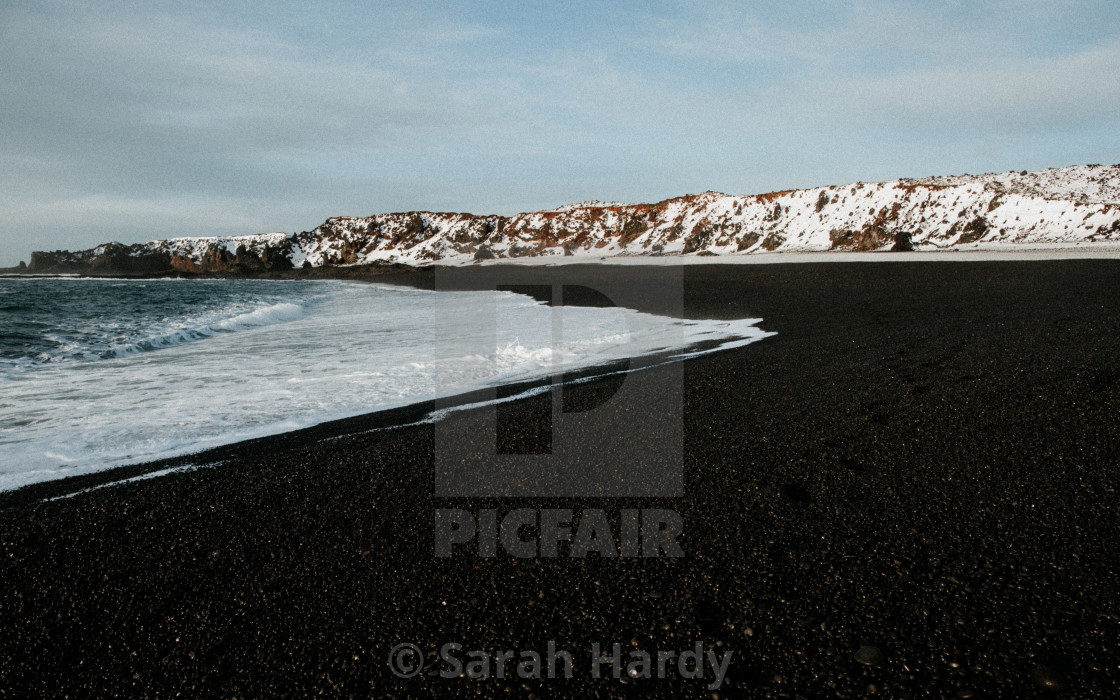 "Black Beach 3" stock image