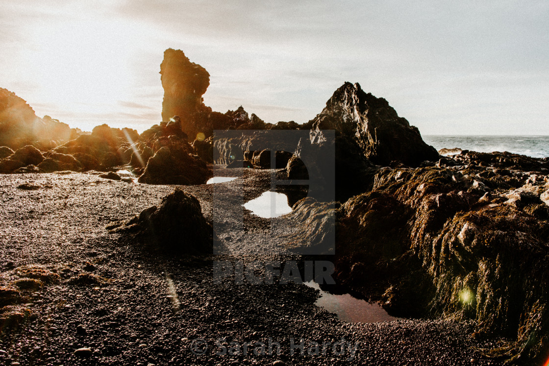 "Icelandic Coast 2" stock image