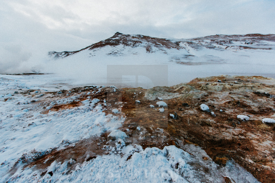 "Geothermal Landscape" stock image