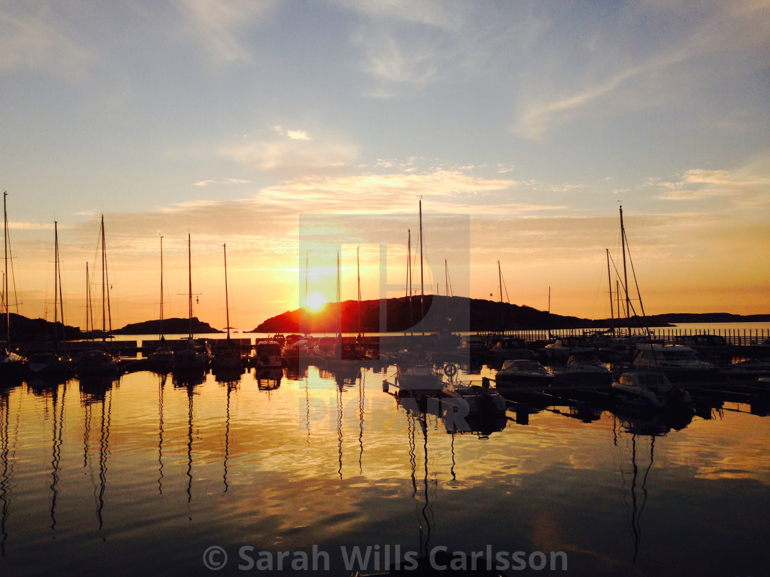 "Norra Hamnen Sunset" stock image