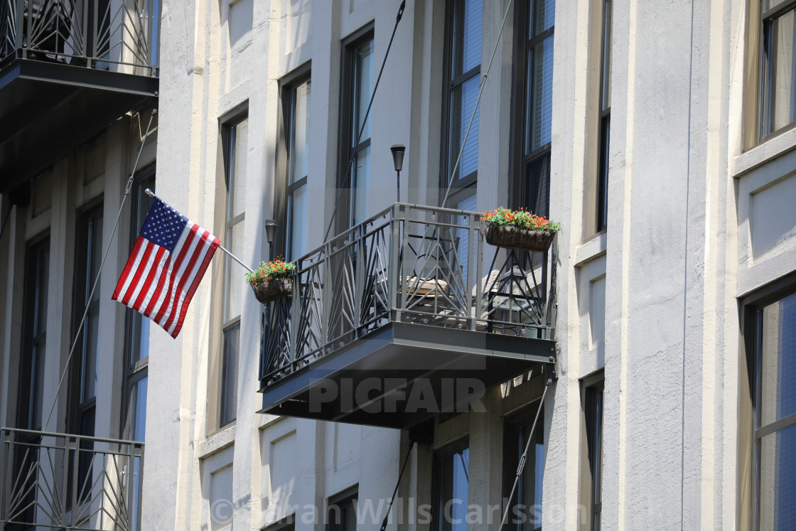 "Urban Patriotism" stock image